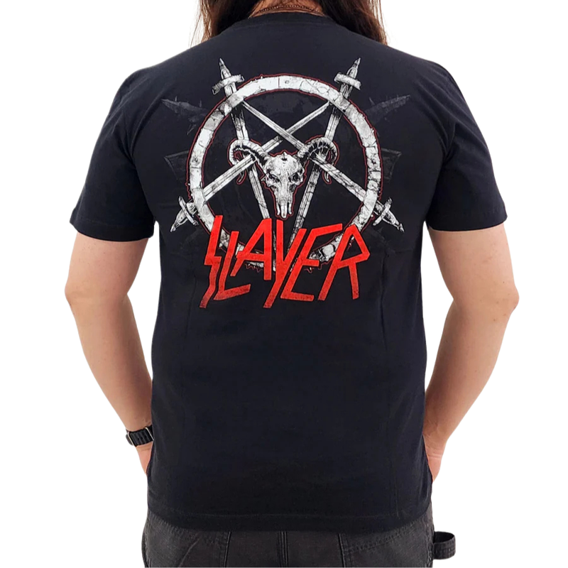 Camiseta Manga Curta Slayer - Skullgram