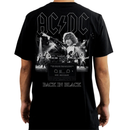 Camiseta Manga Curta ACDC - Back In Black Tape