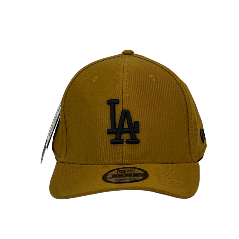 Boné Urbano Los Angeles LA - Cor Mostarda  Logo Preto