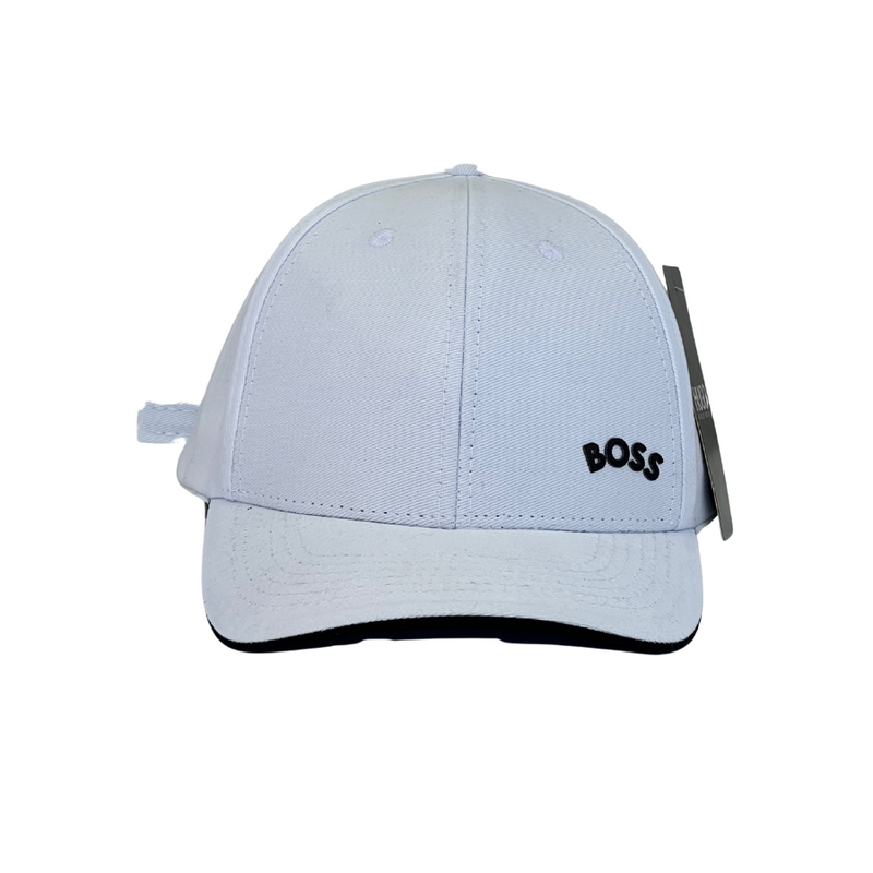 Boné Urbano Hugo Boss Mini BOSS - Cor Branco  Logo Preto
