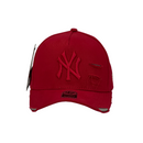 Boné Destroyed New York Yankees - Cor Vermelho  Logo Vermelho