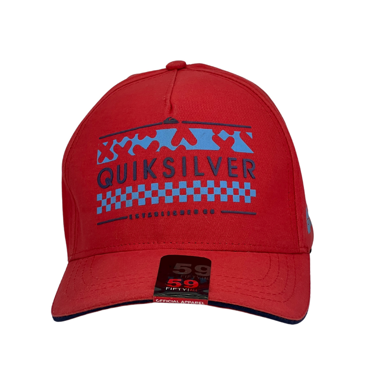 Boné Urbano QuikSilver Grife  - Cor Vermelho  Logo Oficial