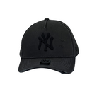 Boné Destroyed New York Yankees - Cor Cinza  Logo Preto