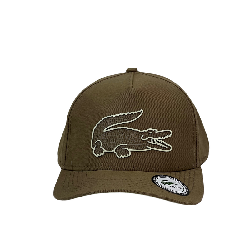 Boné Urbano Lacoste BIG - Cor Marrom  Logo Transparente