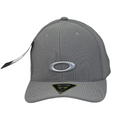 Boné Fitted Oakley Basic - Cor Cinza  Logo Cinza