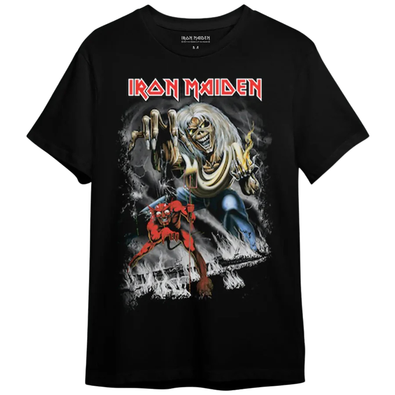 Camiseta Manga Curta Iron Maiden - The Number Of The Beast
