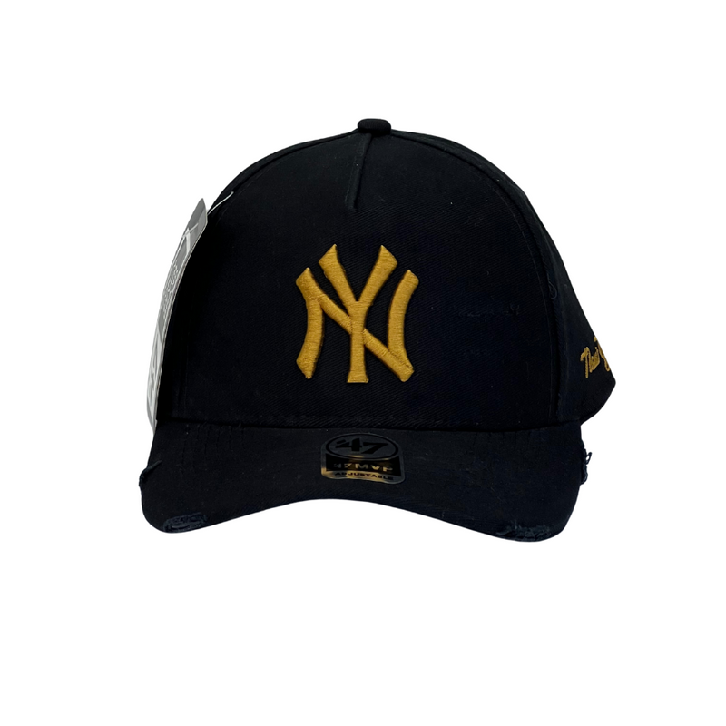 Boné Urbano New York Yankees - Cor Preto  Logo Dourado