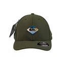 Boné Fitted Quiksilver Basic - Cor Verde Militar  Logo Original