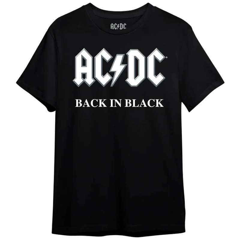 Camiseta Manga Curta ACDC - Back In Black