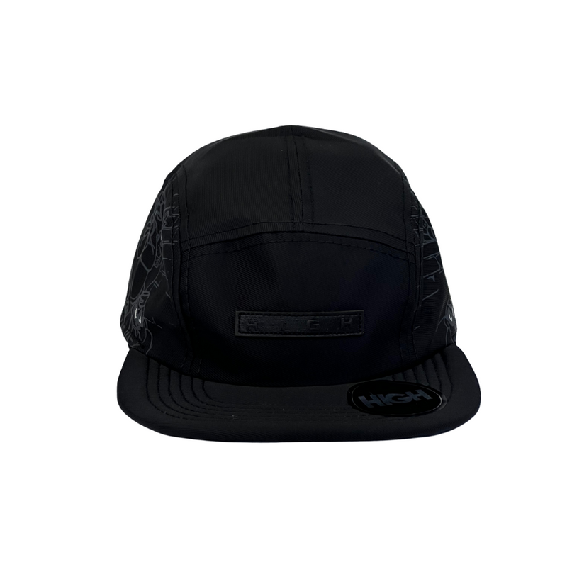 Boné Casual High Kongs - Cor Preto  Logo Preto