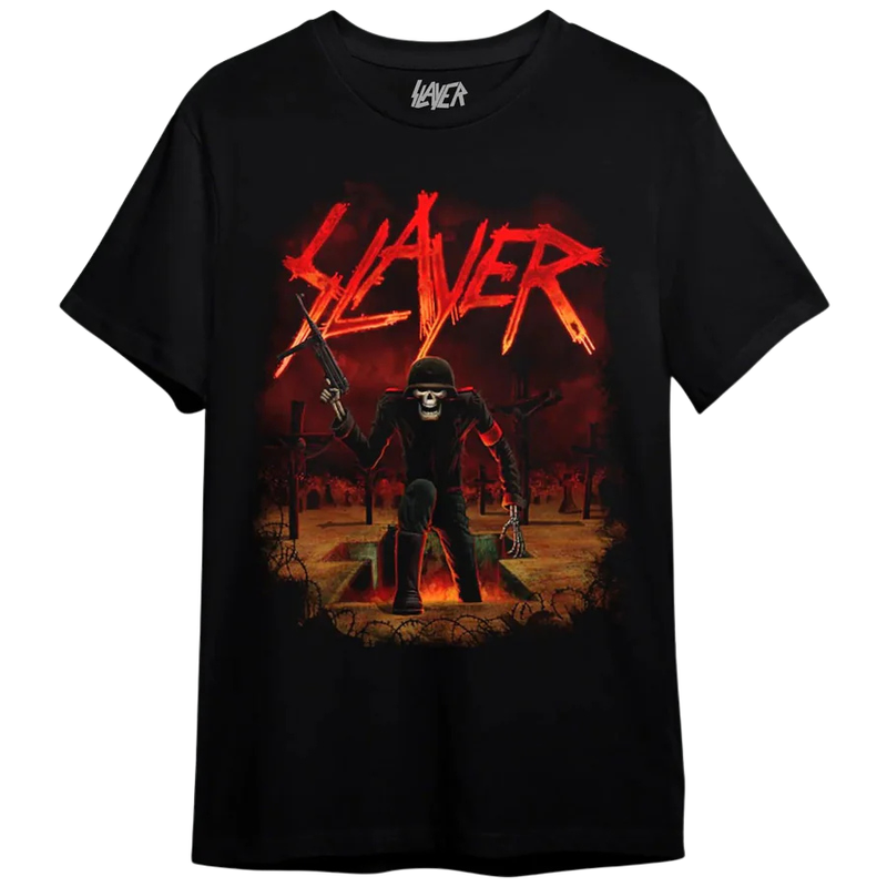 Camiseta Manga Curta Slayer - Hail Zombie