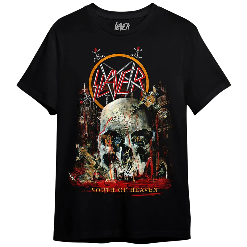 Camiseta Manga Curta Slayer - South Of Heaven