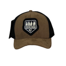 Boné Trucker Cavalgada - Cor Preto e Marrom  Logo Original