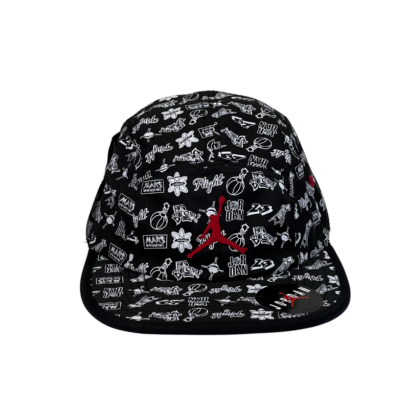 Boné Casual Nike Jordan Street - Cor Preto  Logo Vermelho