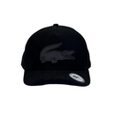 Boné Urbano Lacoste BIG Pontilhado - Cor Preto  Logo Pontilhado