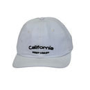 Boné Casual California West Coast - Cor Branco  Logo Preto