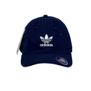 Boné Casual Adidas Basics - Cor Azul Escuro  Logo Branco