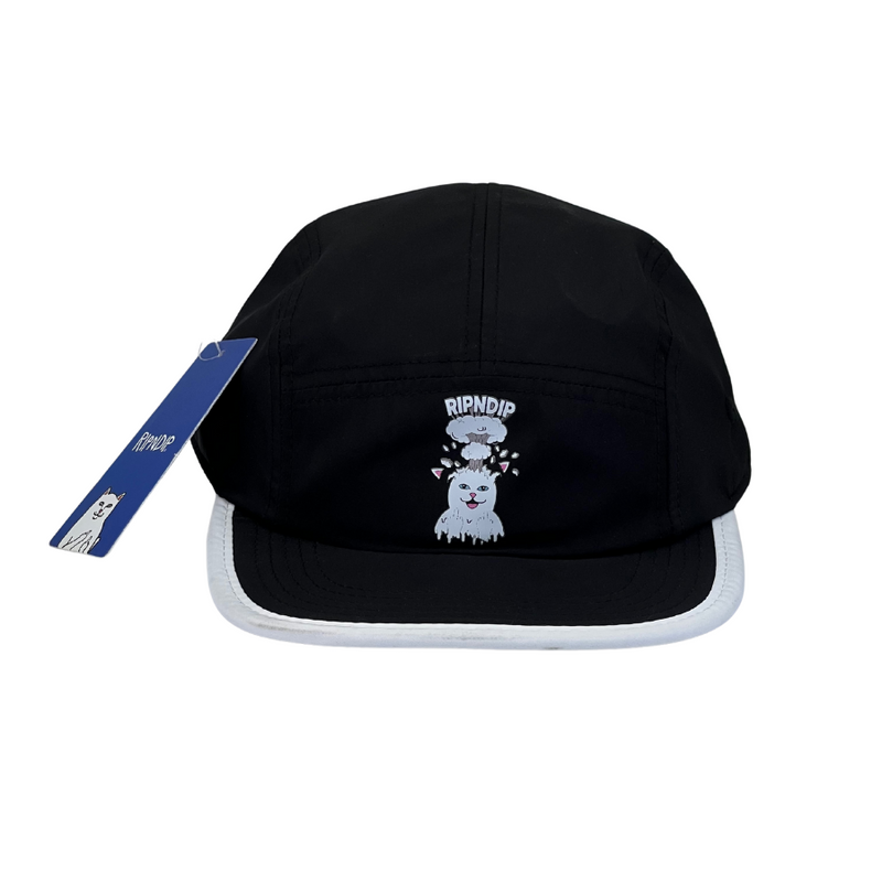 Boné Casual Ripndip Explosion Cat - Cor Preto  Logo Original