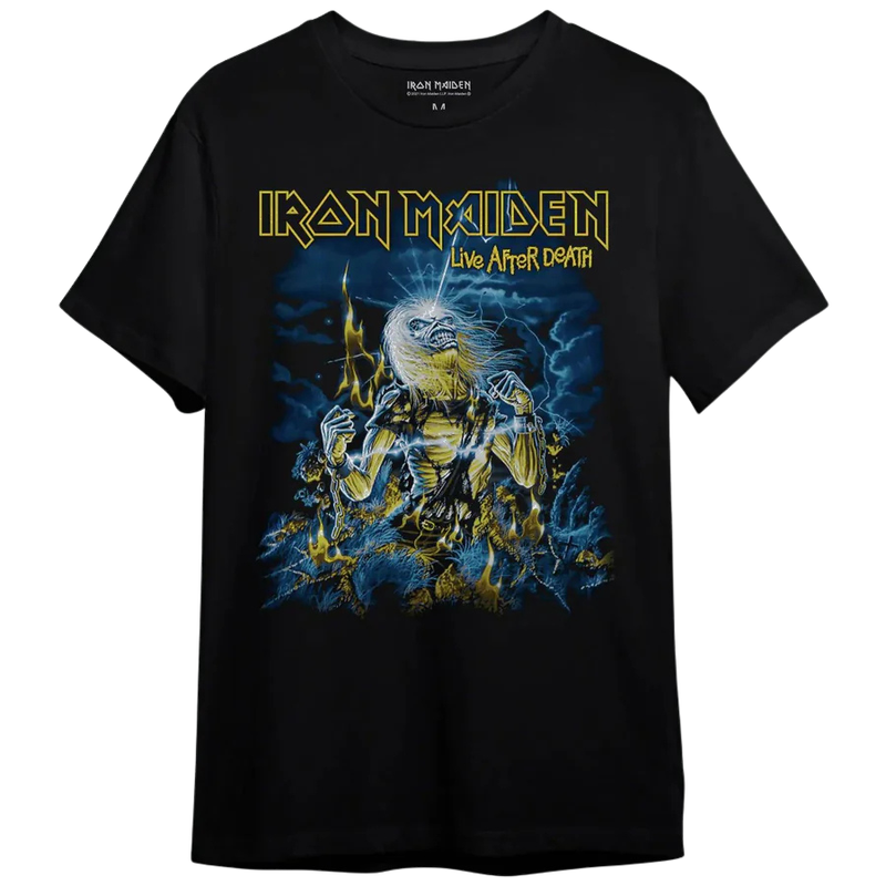 Camiseta Manga Curta Iron Maiden - Live After Death