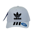 Boné Casual Adidas Sport - Cor Branco  Logo Preto