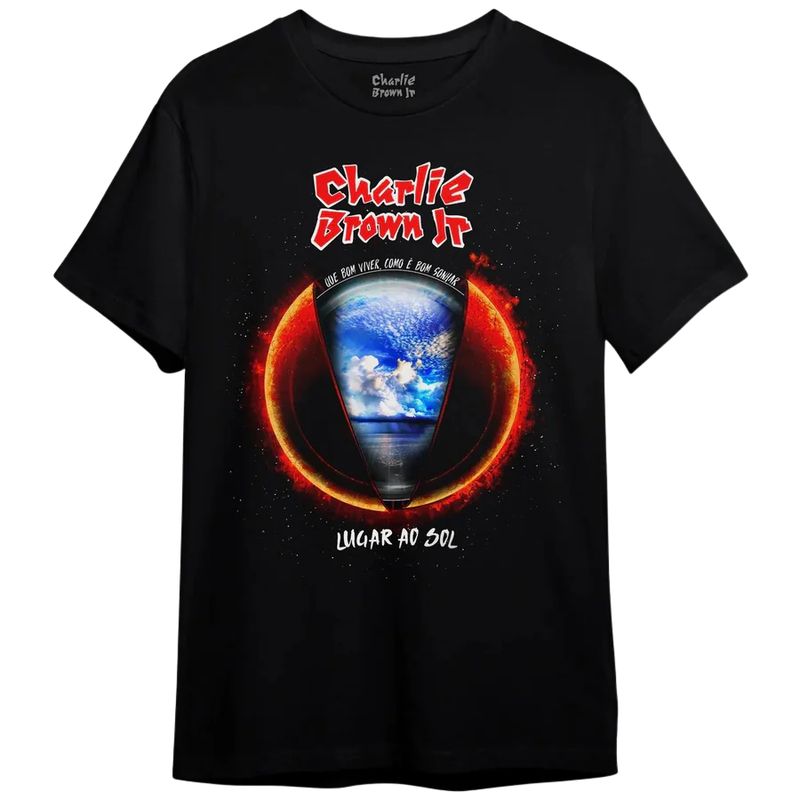 Camiseta Manga Curta Charlie Brown Jr. - Lugar Ao Sol