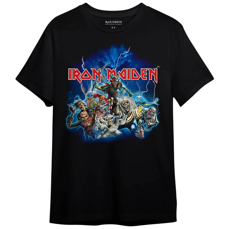 Camiseta Manga Curta Iron Maiden - All Eddies