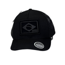 Boné Trucker Agro Não Para - Cor Preto  Logo Preto