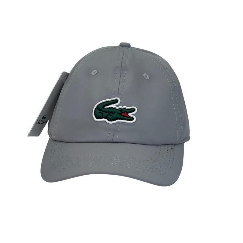 Boné Casual Lacoste Medium - Cor Cinza  Logo Original