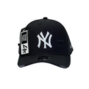 Boné Destroyed New York Yankees - Cor Cinza  Logo Branco