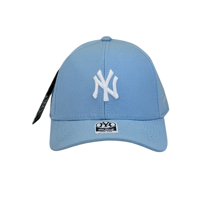 Boné Urbano New York Yankees Basic - Cor Azul claro  Logo Branco
