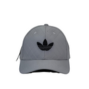 Boné Urbano Adidas Pontilhado - Cor Cinza  Logo Preto