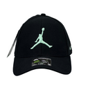 Boné Casual Nike Jordan - Cor Preto  Logo Verde Agua