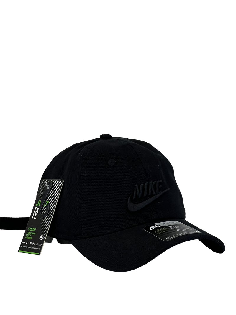Boné Urbano Nike  - Cor Preto Logo Preto