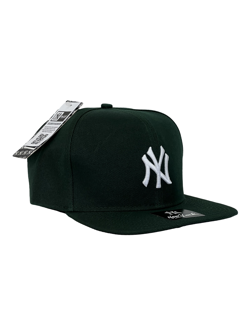 Boné Aba Reta New York Yankees Basic - Cor Verde Militar Logo Branco