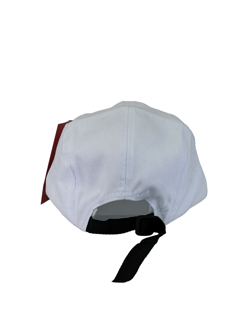 Boné Casual Supreme Basic - Cor Branco Logo Preto