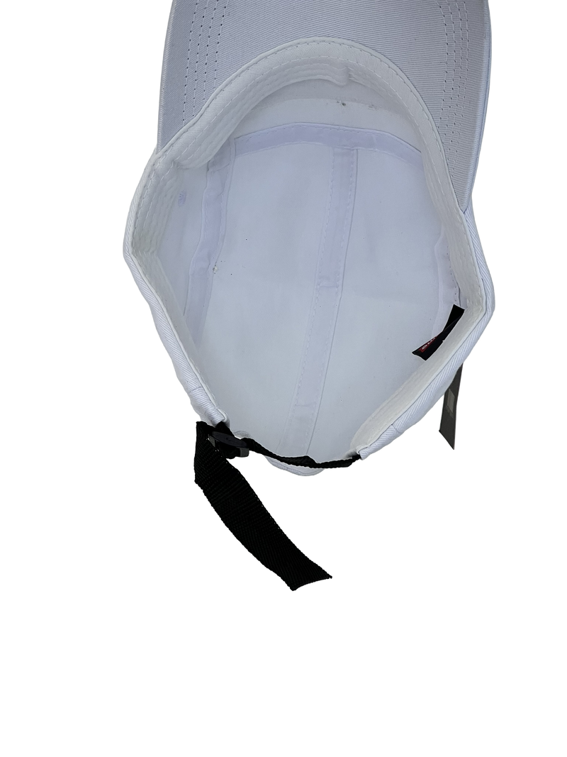 Boné Casual Supreme Basic - Cor Branco Logo Preto