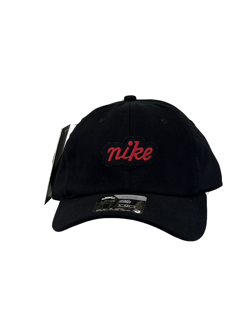 Boné Casual Nike Model 2025 - Cor Preto Logo Vermelho