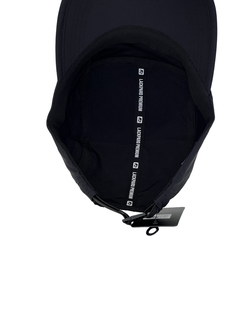 Boné Casual Lackpard - Cor Preto Logo Branco