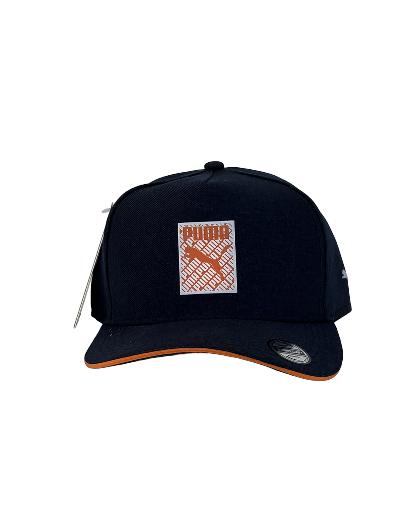 Boné Urbano Puma Especial - Cor Azul Escuro & Laranja Logo Original
