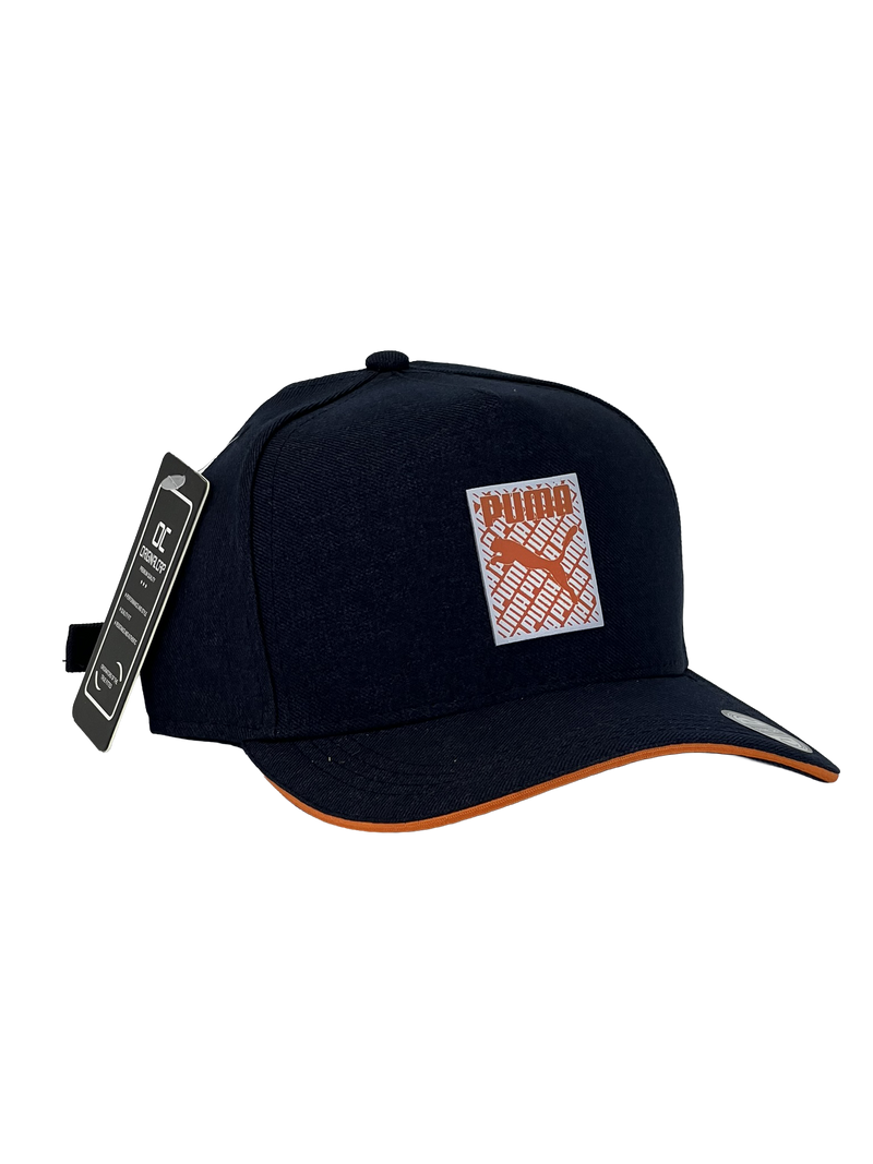Boné Urbano Puma Especial - Cor Azul Escuro & Laranja Logo Original