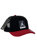 Boné Trucker Nike Jordan - Cor Preto & Vermelho Logo Original