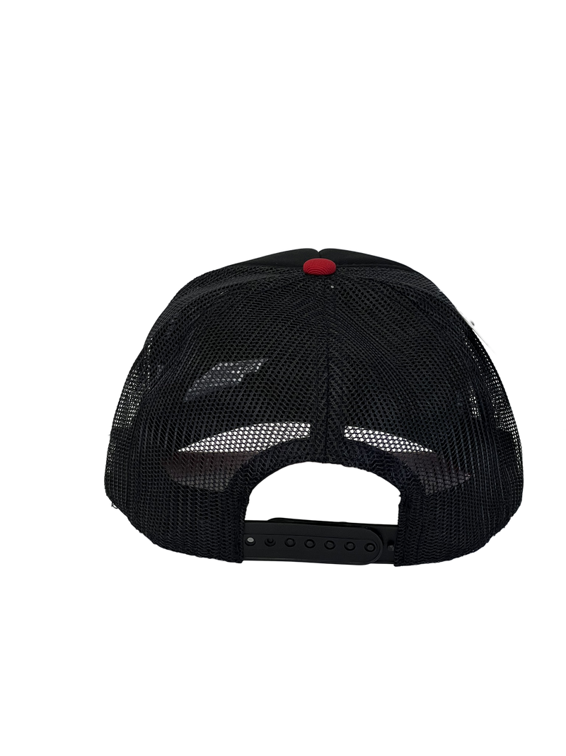 Boné Trucker Nike Jordan - Cor Preto & Vermelho Logo Original