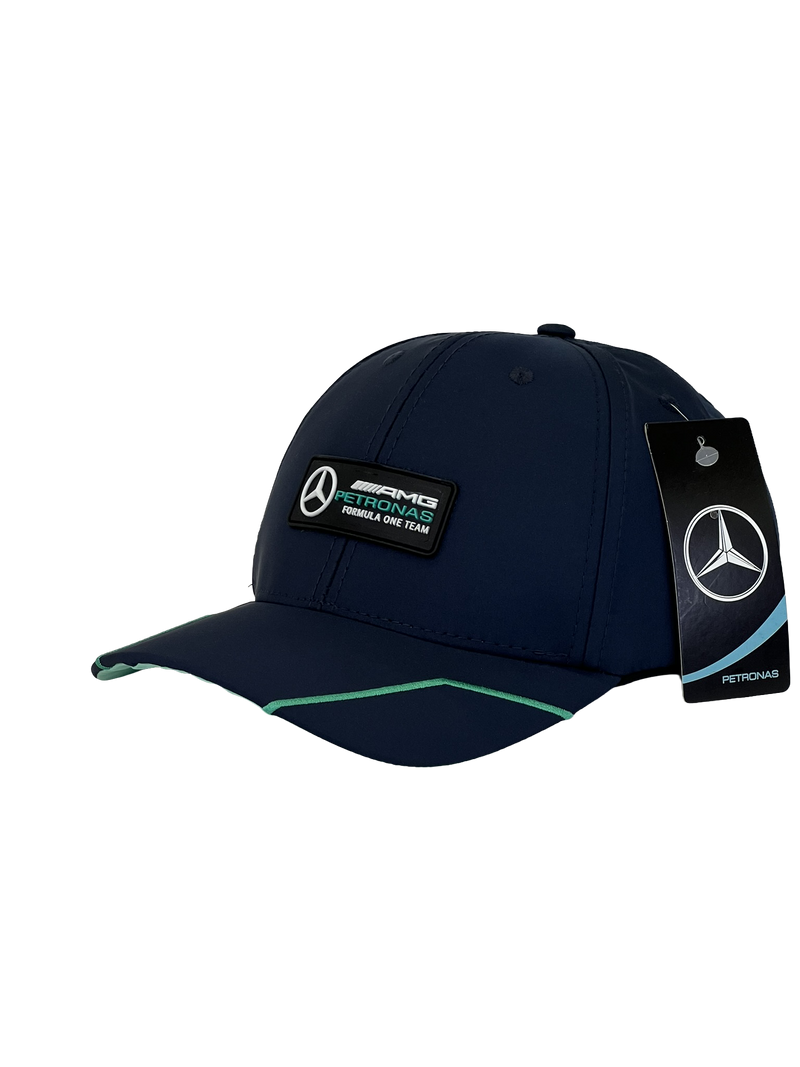 Boné Urbano F1 Mercedes AMG - Cor Azul Escuro Logo Original