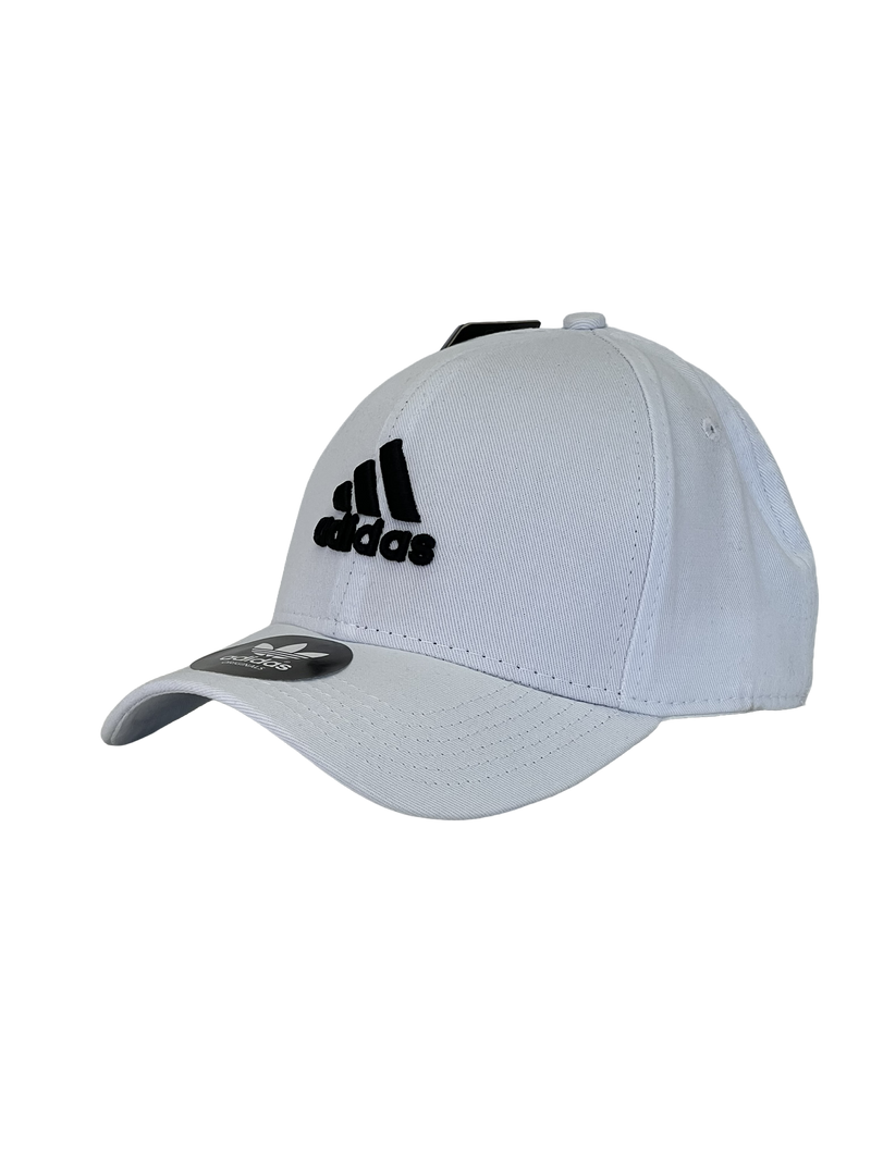 Boné Urbano Adidas Logo Classic - Cor Branco Logo Preto