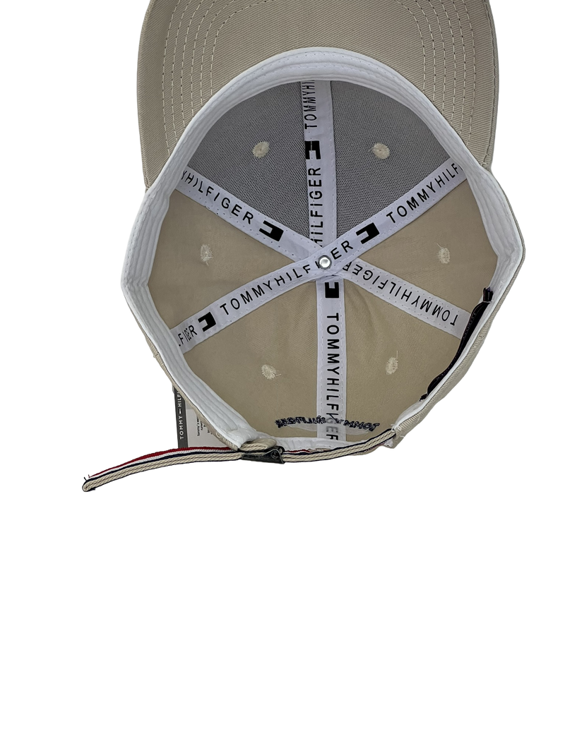 Boné Urbano Tommy Hilfiger Classic - Cor Bege Logo Original