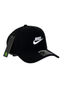 Boné Urbano Nike Letter & Logo - Cor Preto Logo Branco
