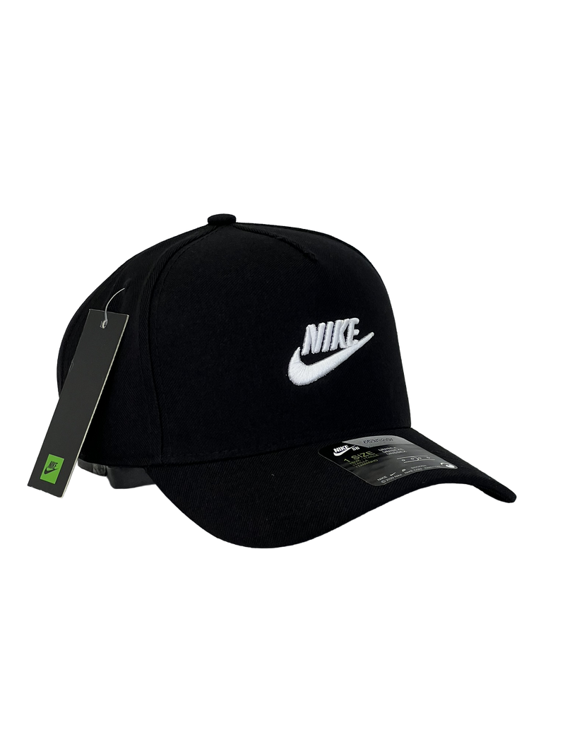 Boné Urbano Nike Letter & Logo - Cor Preto Logo Branco