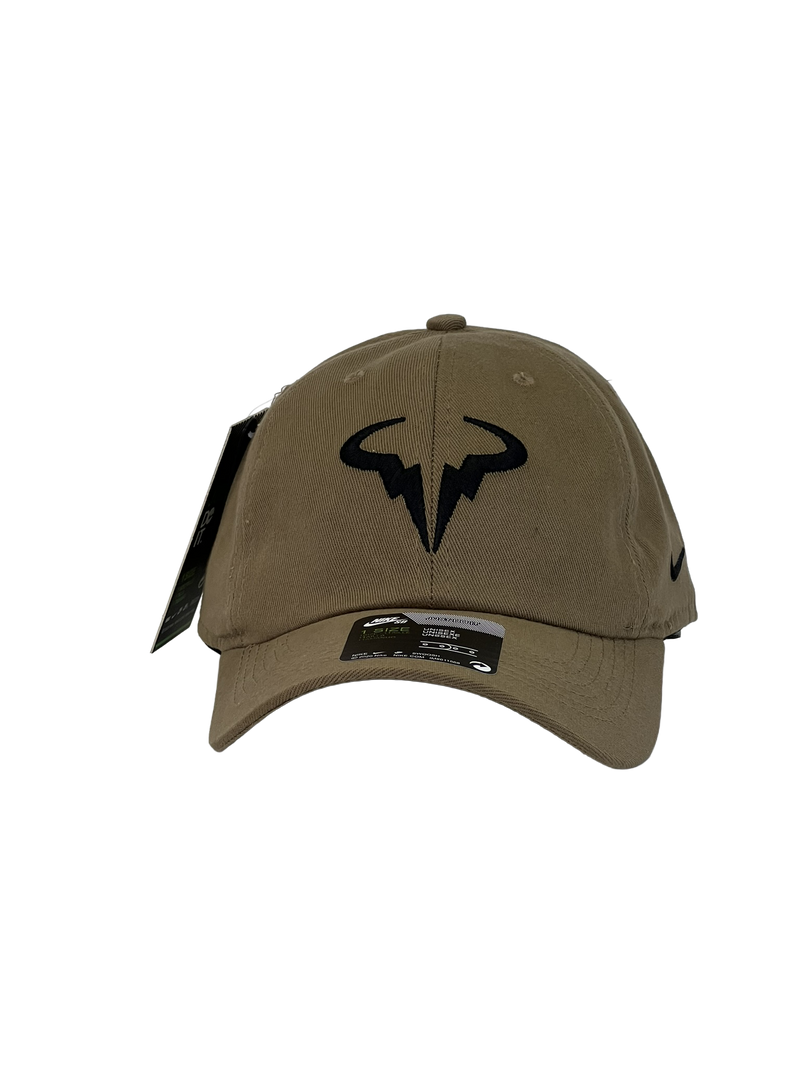 Boné Casual Nike Nadal - Cor Marrom Logo Preto