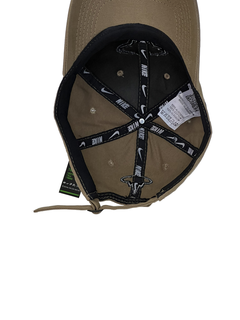 Boné Casual Nike Nadal - Cor Marrom Logo Preto