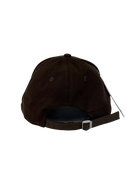 Boné Casual Adidas Basic Listras - Cor Marrom Logo Branco